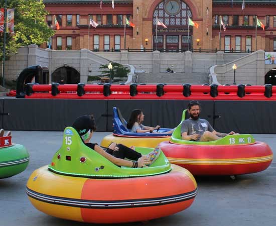 Inflatable-bumper-cars